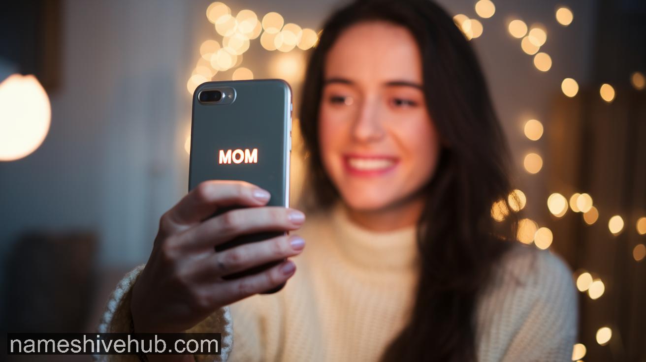 phone contact names ideas for mom